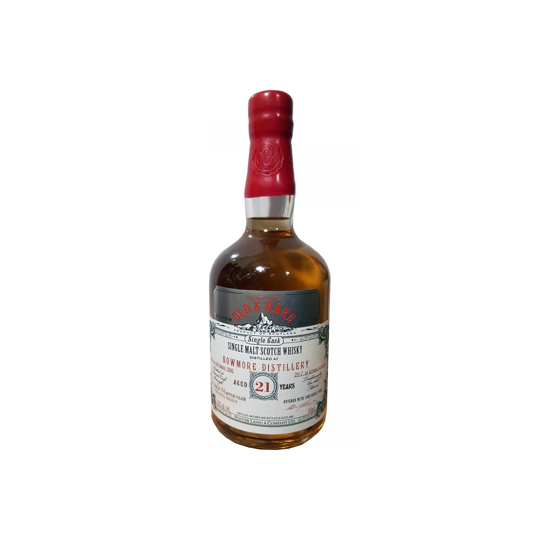 Bowmore 1996 21 Years Single Malt Whisky