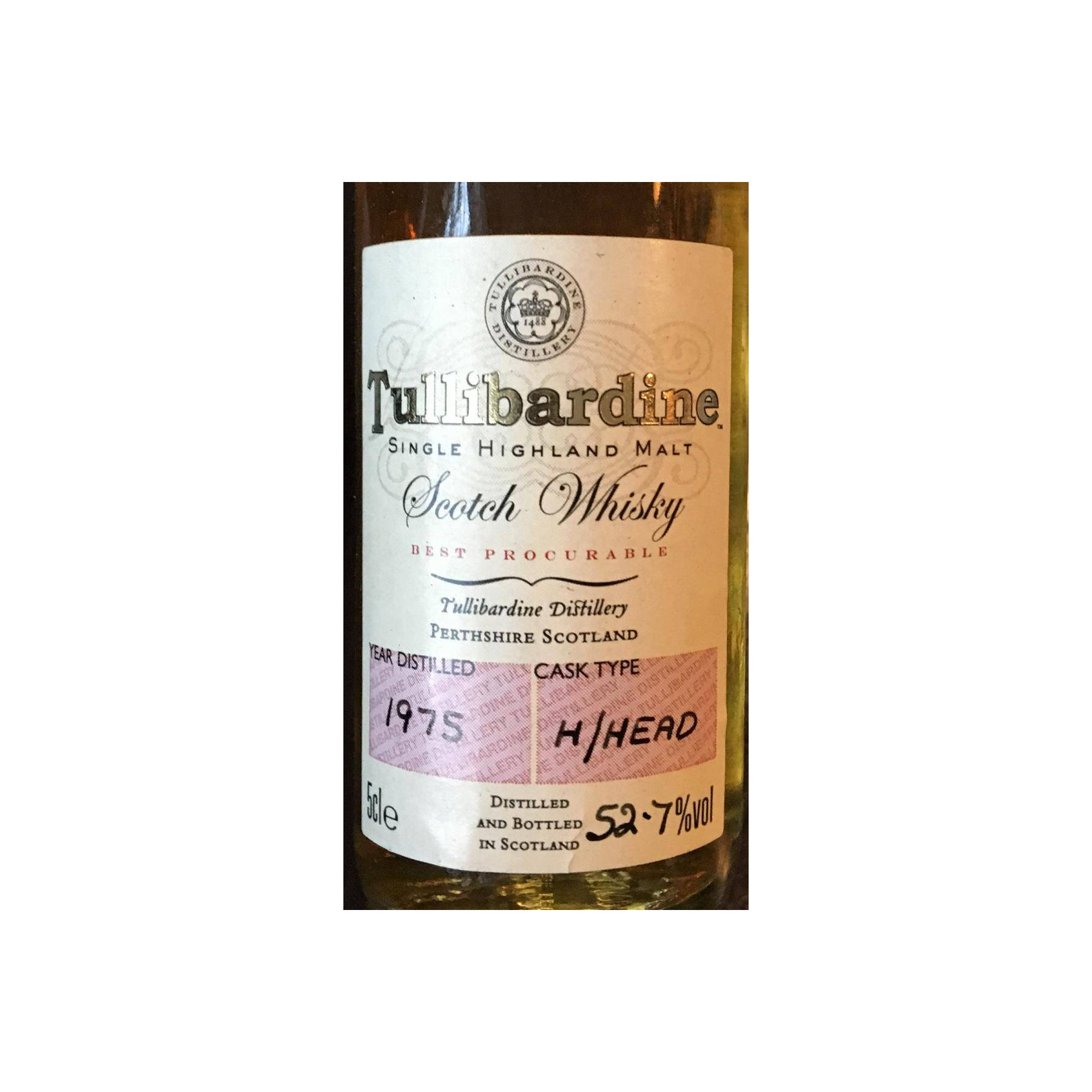 Tullibardine Miniature 1975 Single Malt Whisky