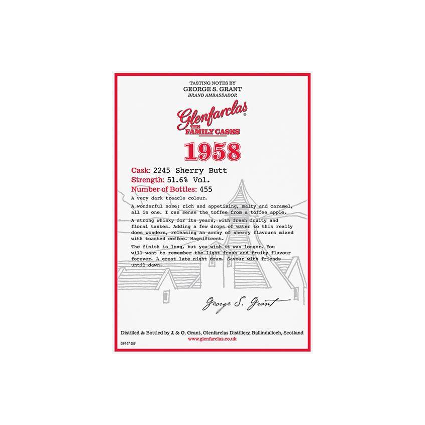 Glenfarclas 1958 48 Years Single Malt Whisky 3