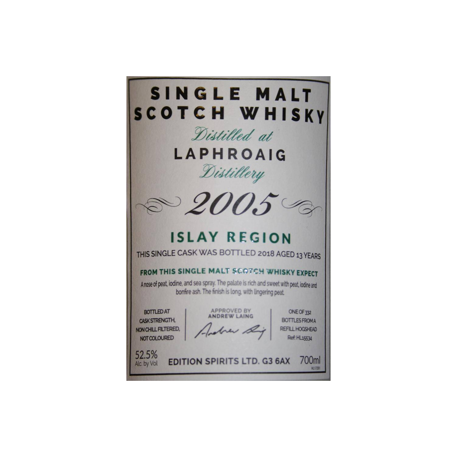 Laphroaig The First Editions 2005 13 Years Single Malt Whisky 3