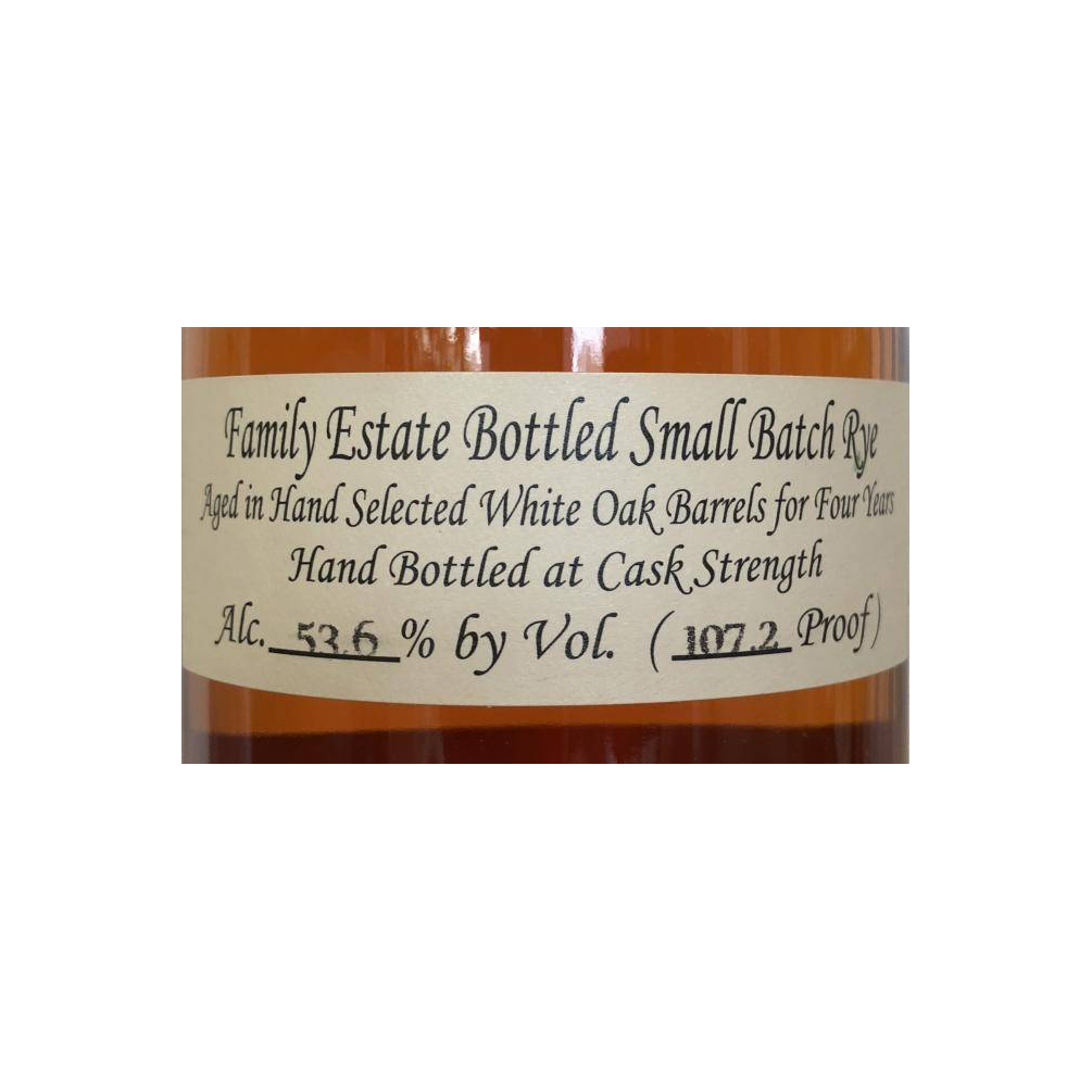 Willett 4 Years Rye Whisky 2