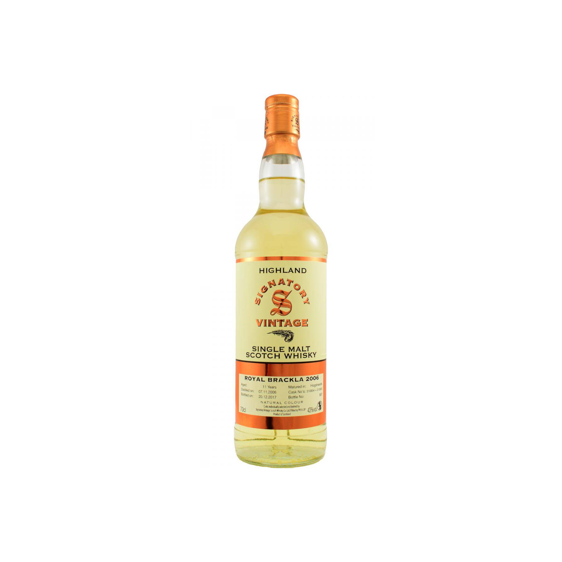 Royal Brackla Vintage Collection 2006 11 Years Single Malt Whisky