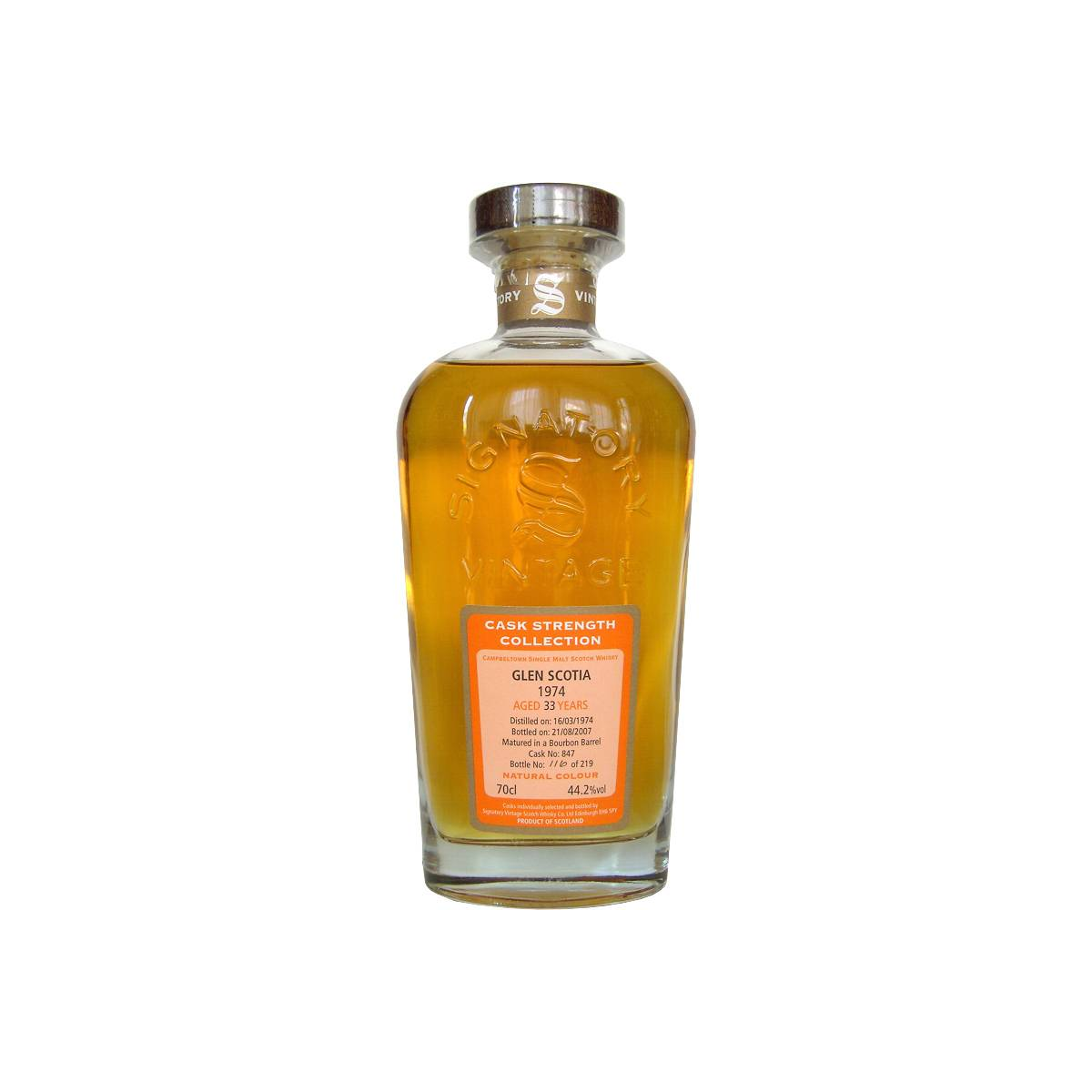 Glen Scotia Cask Strength Collection 1974 33 Years Single Malt Whisky