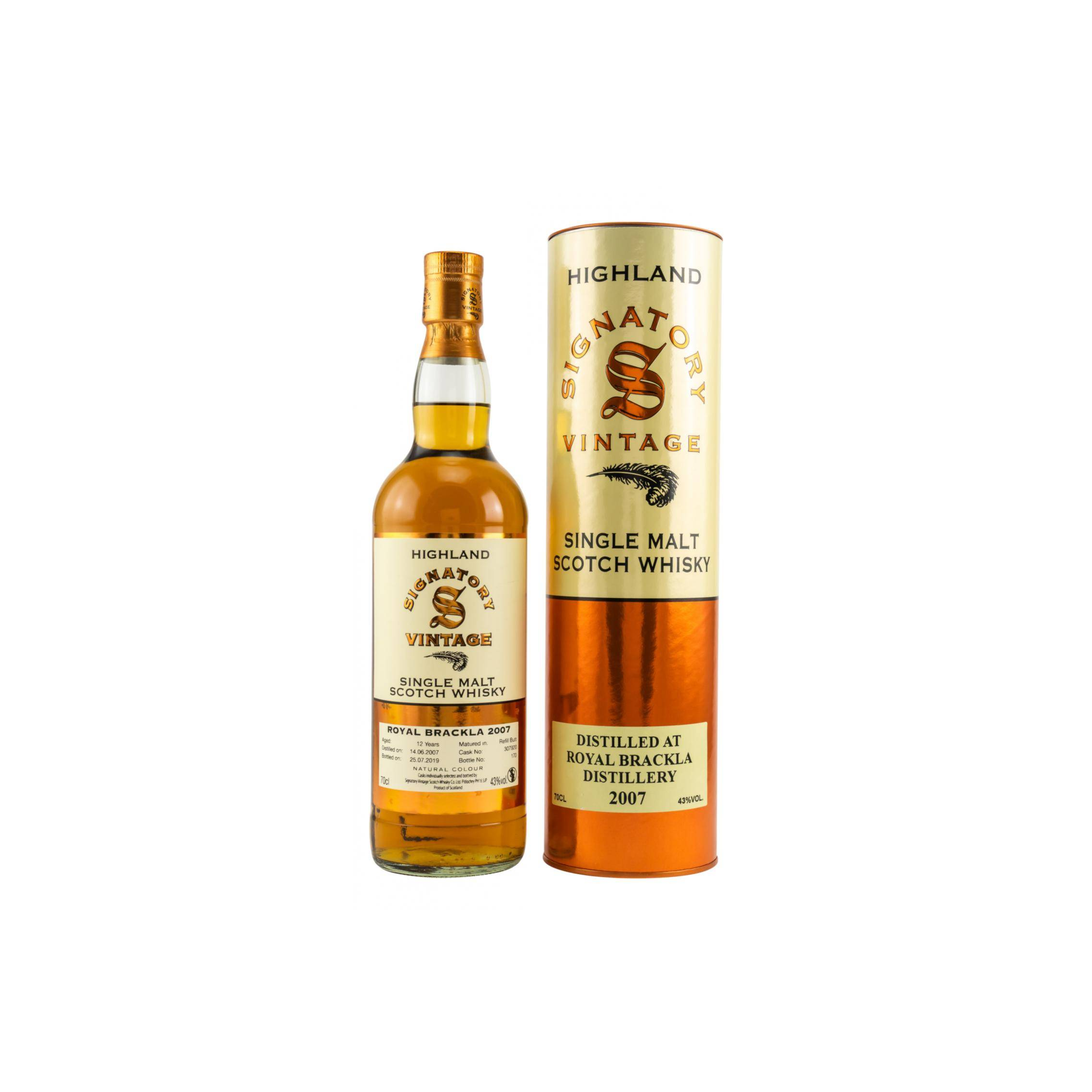 Royal Brackla Vintage Collection 2007 12 Years Single Malt Whisky 2
