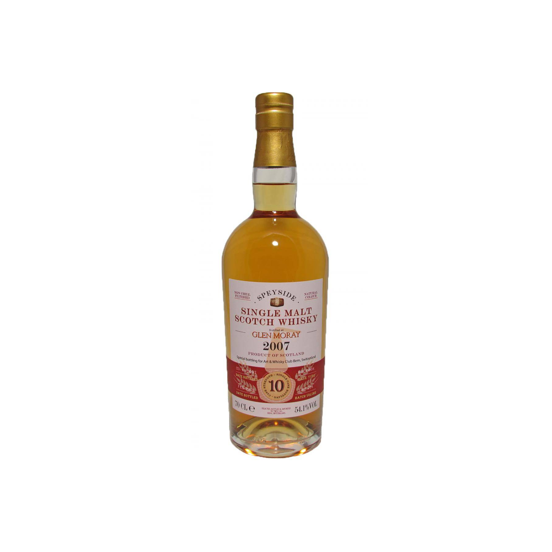 Glen Moray 2007 10 Years Single Malt Whisky