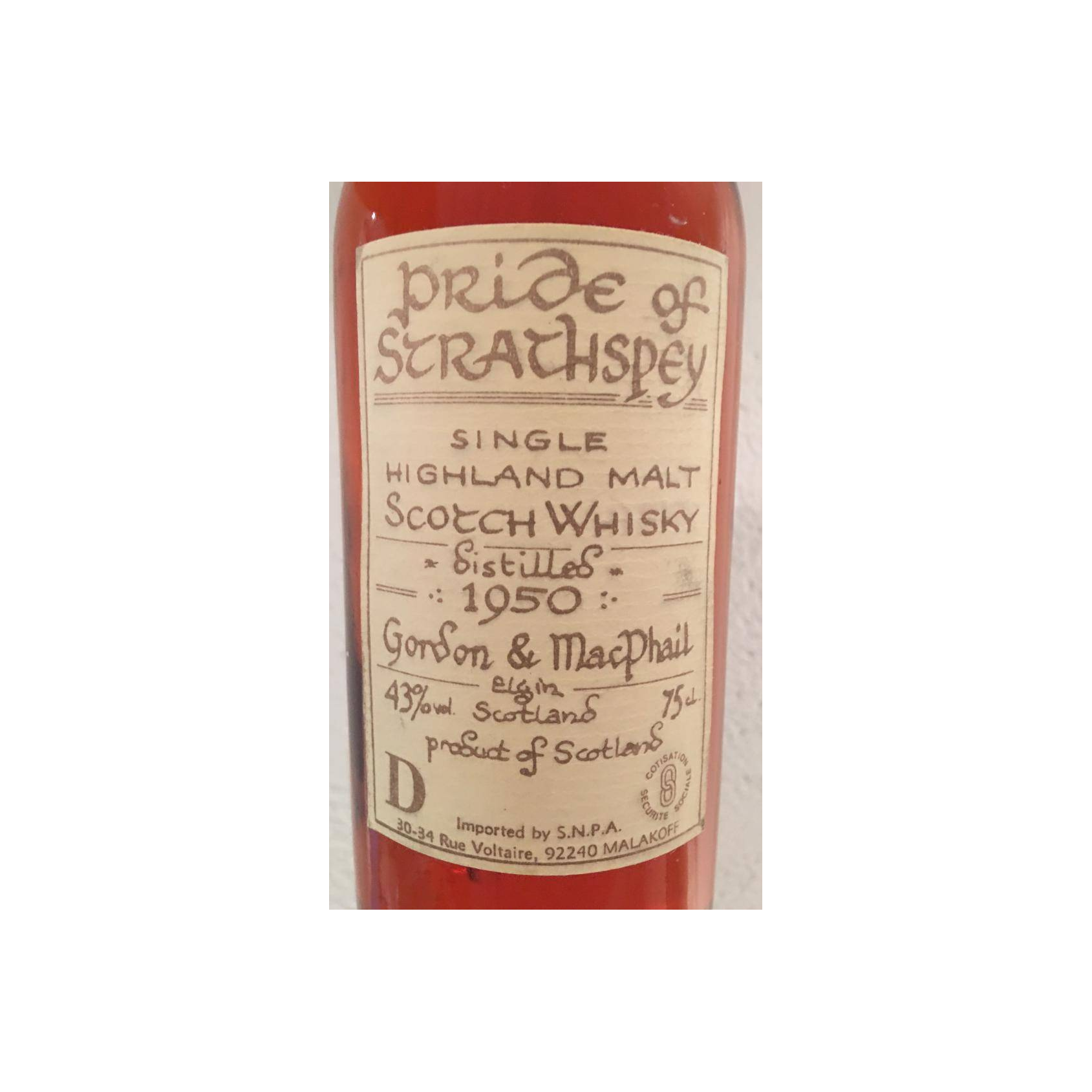 Gordon & MacPhail 1950 Single Malt Whisky