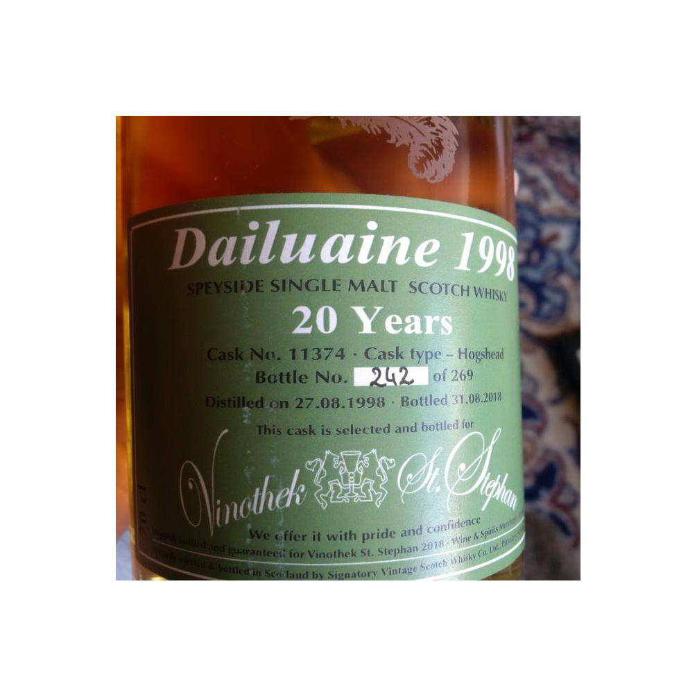 Dailuaine 1998 20 Years Single Malt Whisky