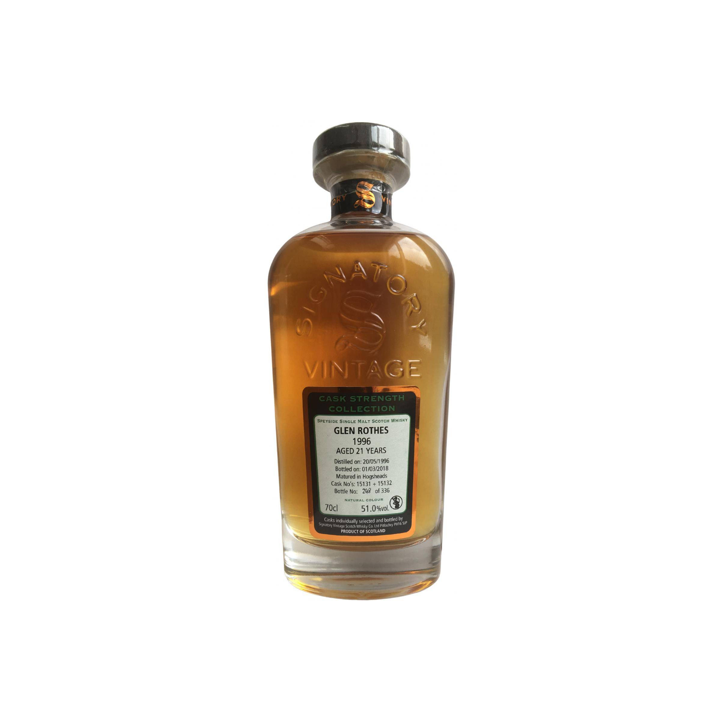 The Glenrothes Cask Strength Collection 1996 21 Years Single Malt Whisky