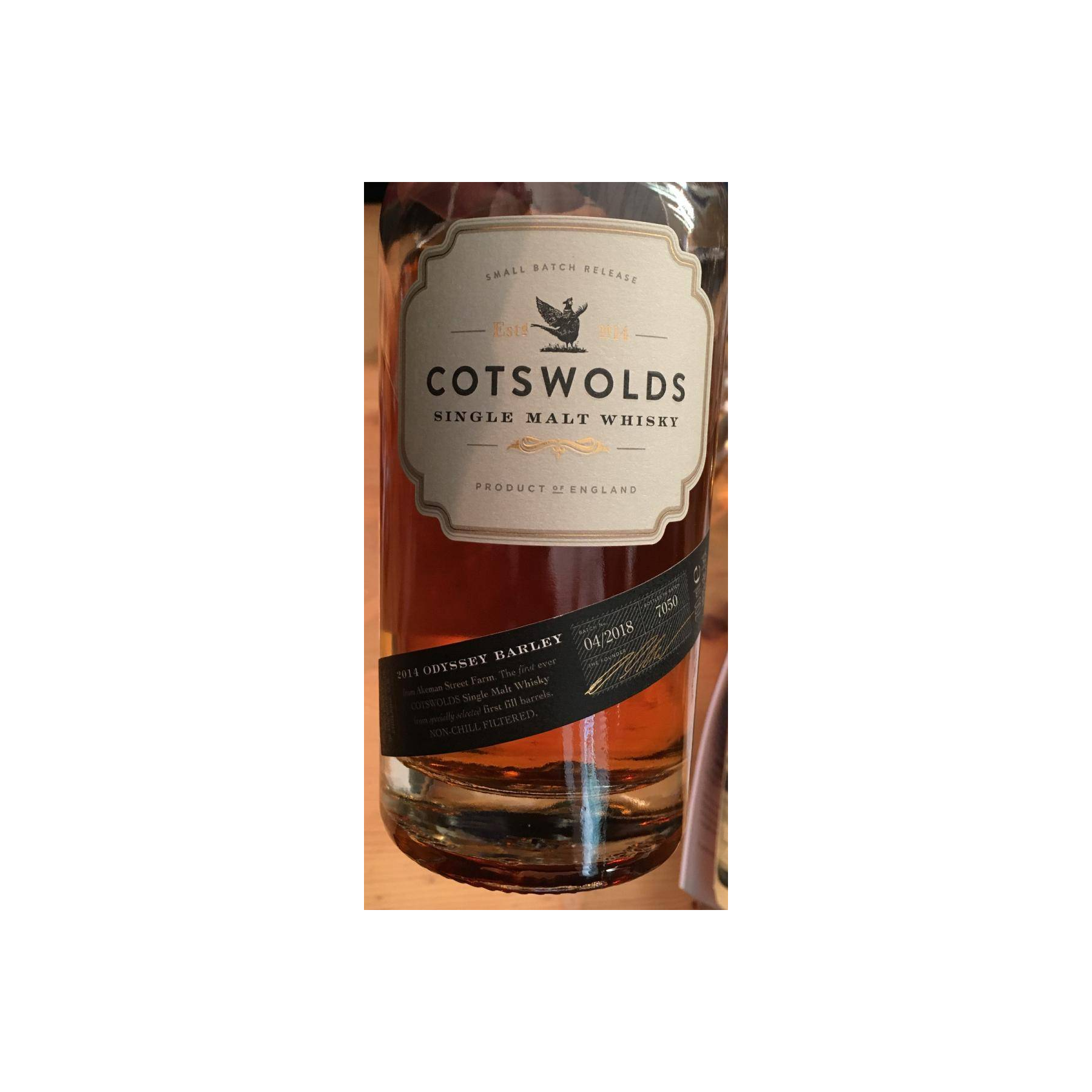 Cotswolds 2014 4 Years Single Malt Whisky