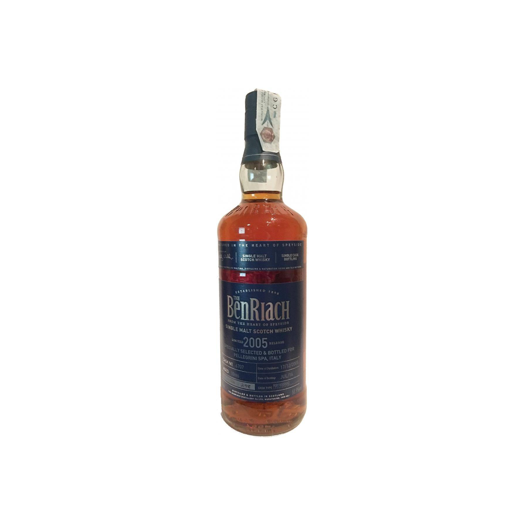 BenRiach Individual Cask Bottling 2005 10 Years Single Malt Whisky