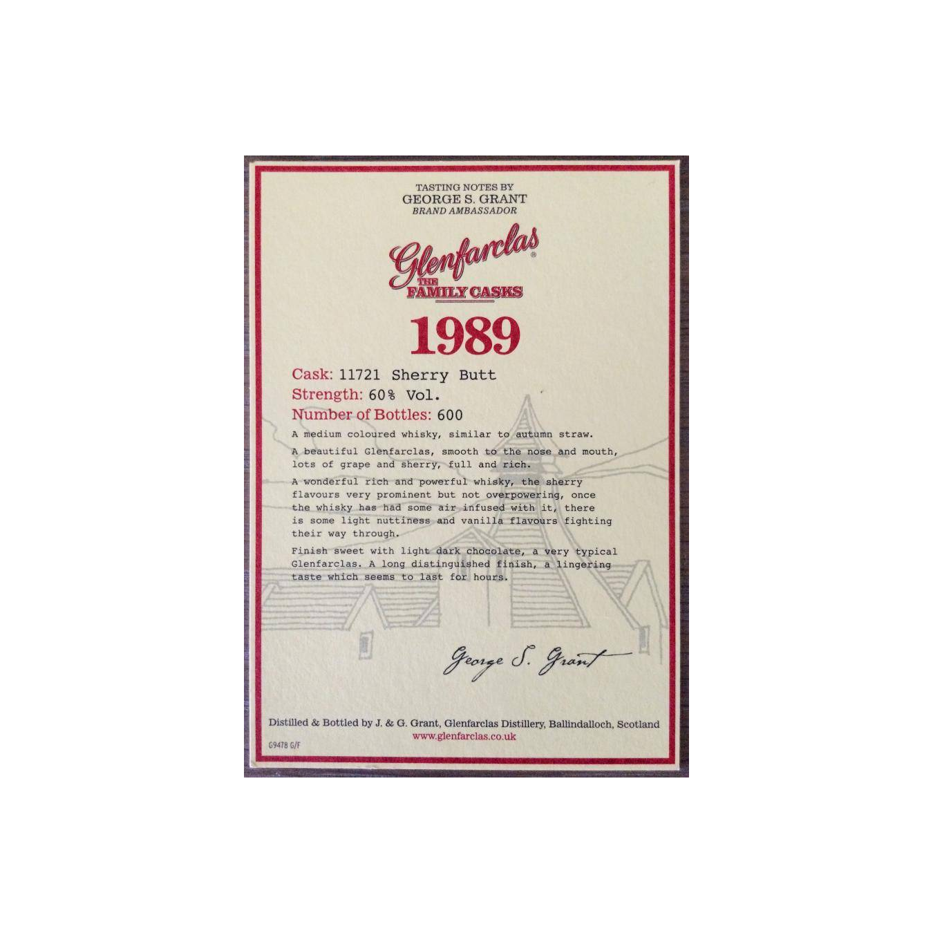 Glenfarclas 1989 17 Years Single Malt Whisky 3