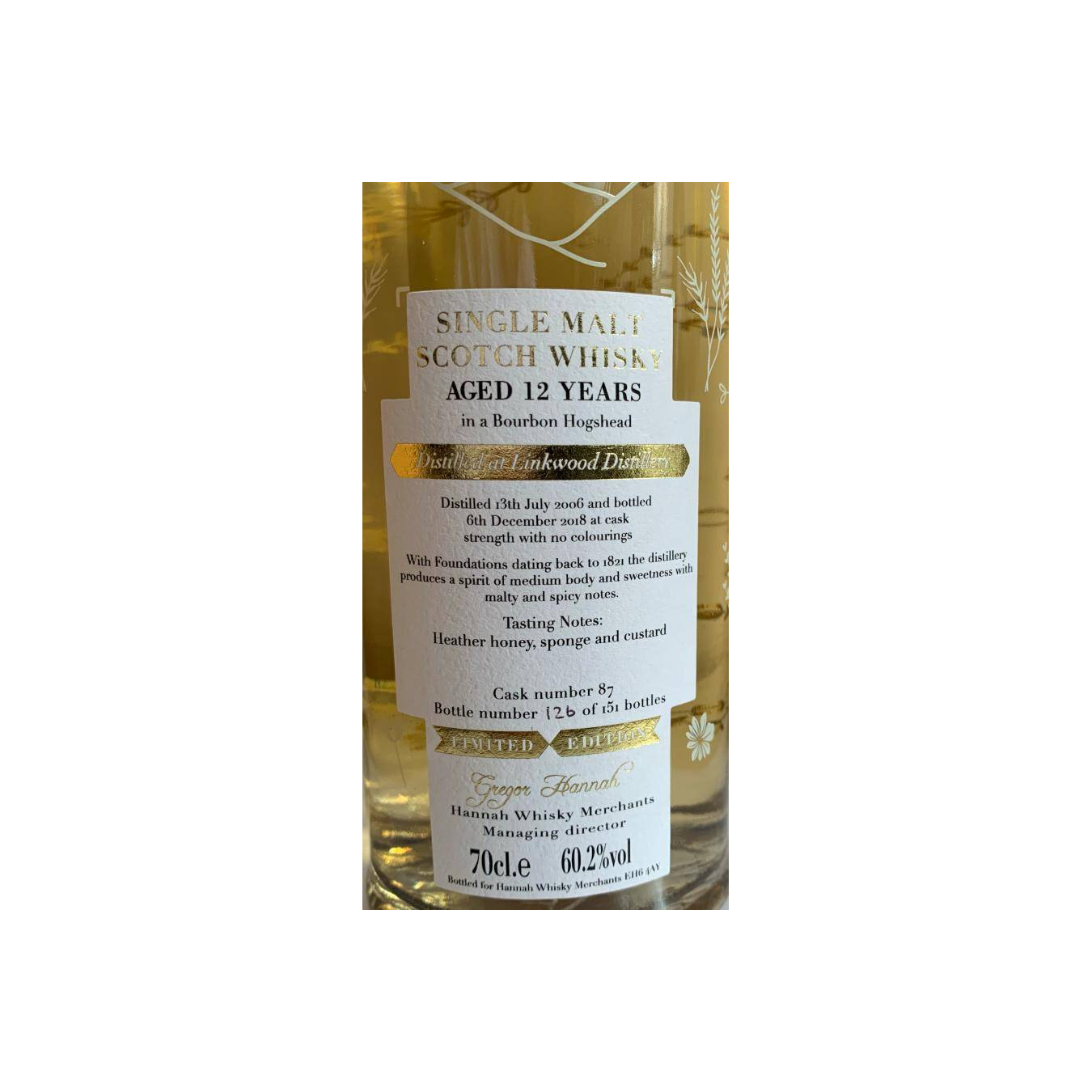 Linkwood 2006 12 Years Single Malt Whisky 2