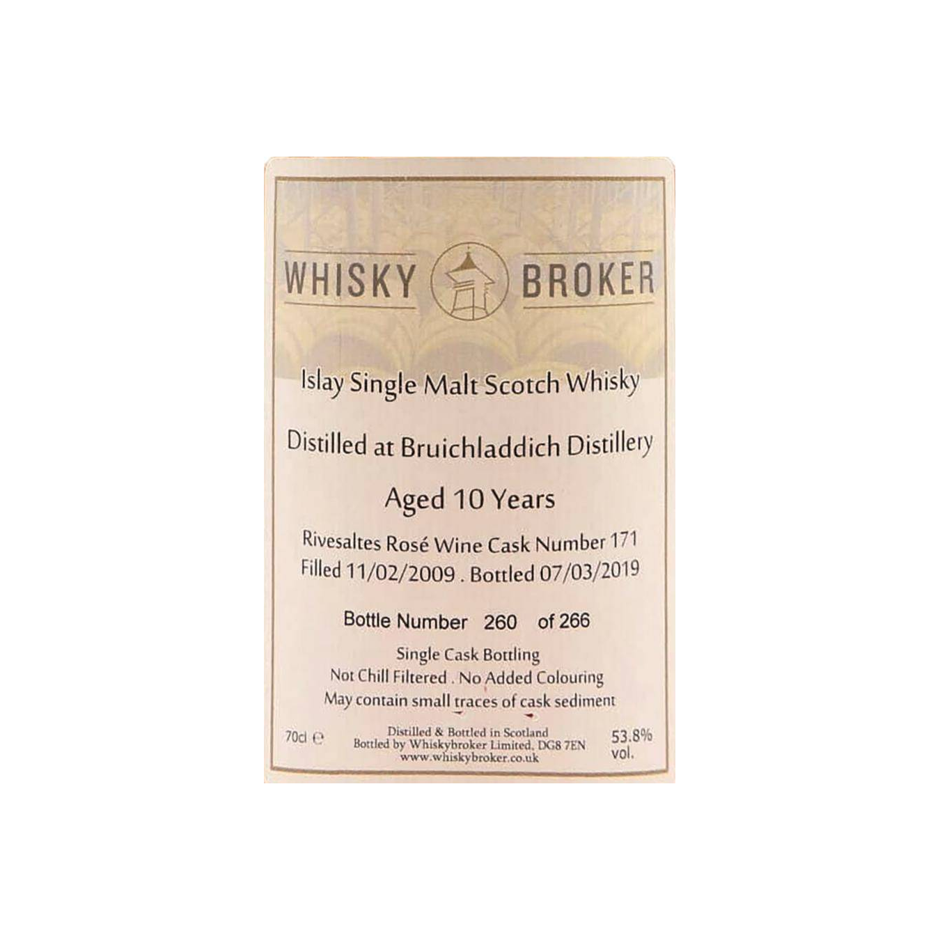 Bruichladdich 2009 10 Years Single Malt Whisky 2