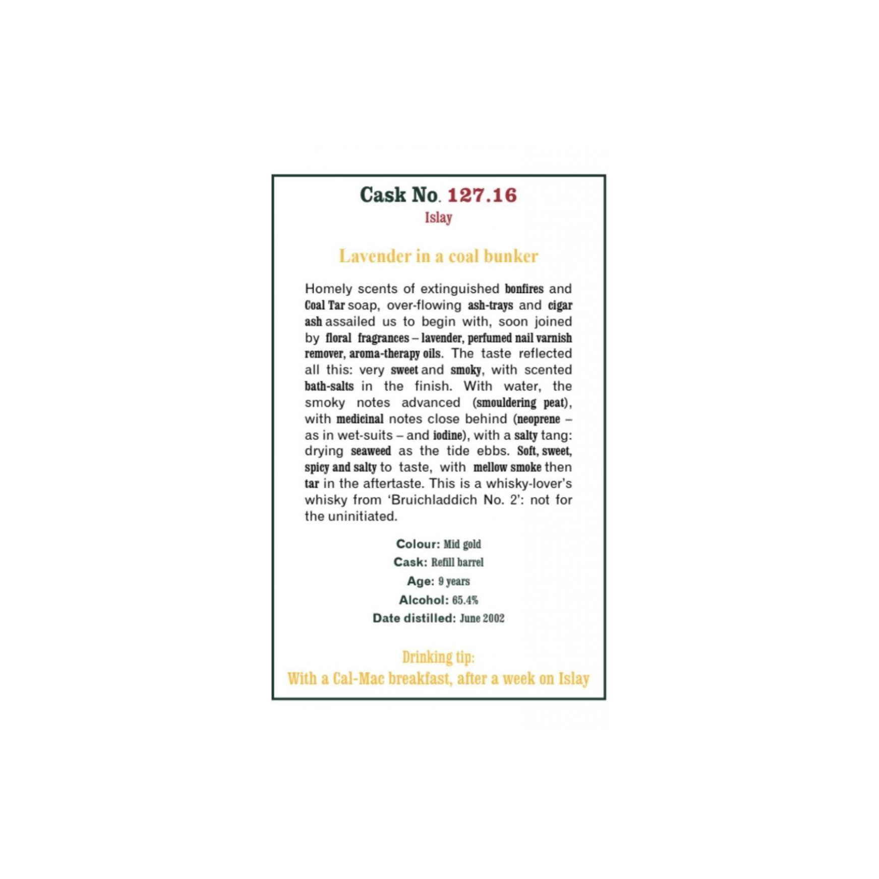 The Scotch Malt Whisky Society 2002 9 Years Single Malt Whisky