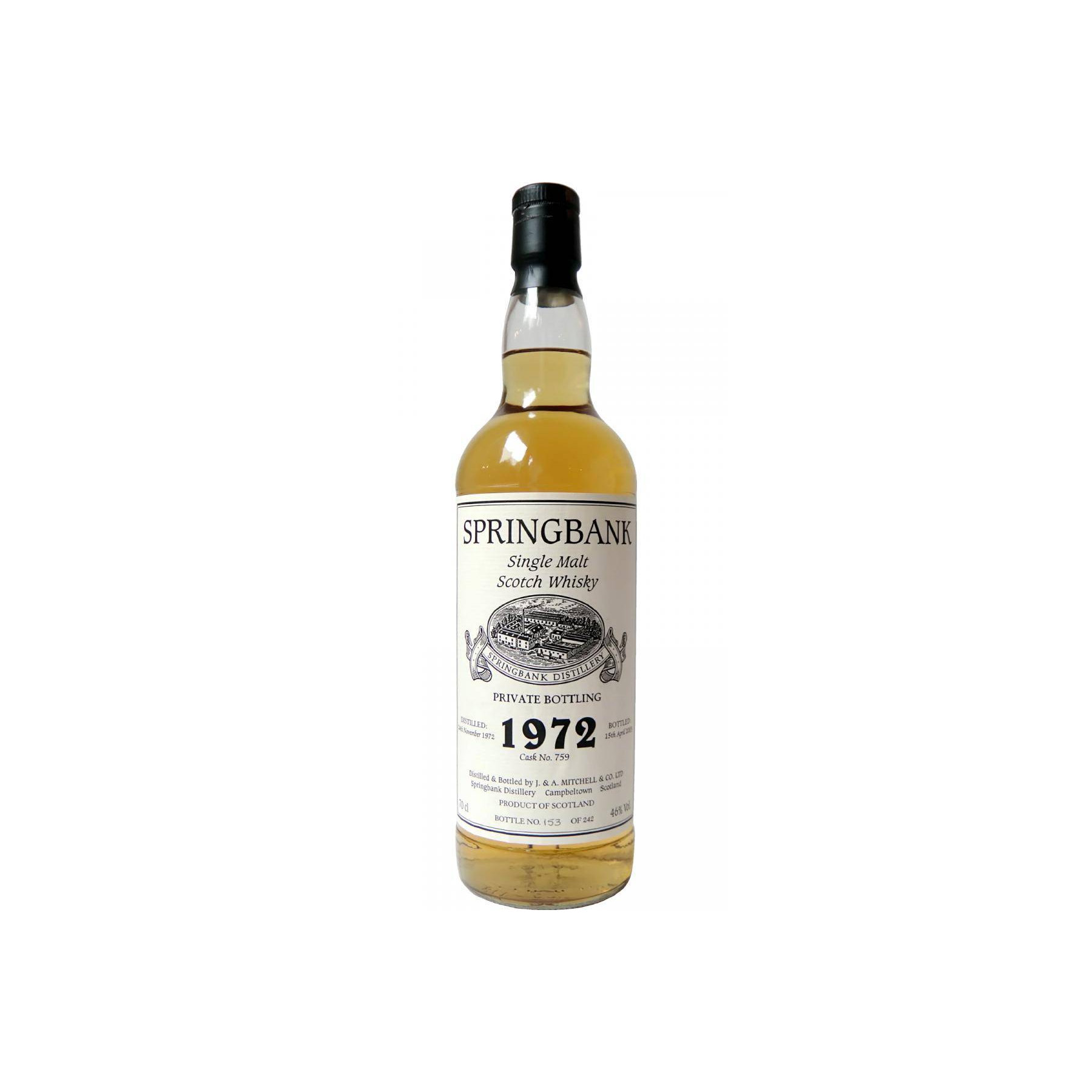 Springbank Private Bottling 1972 30 Years Single Malt Whisky