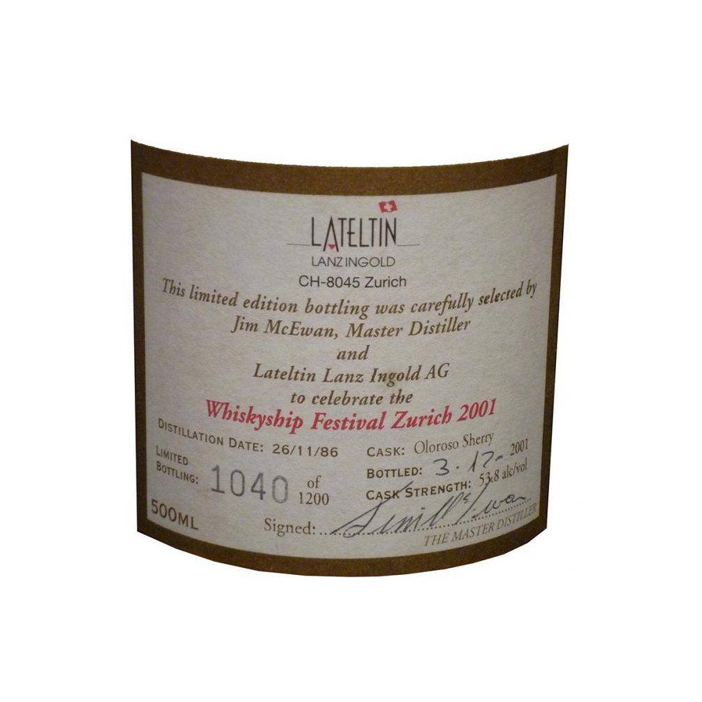 Bruichladdich 1986 15 Years Single Malt Whisky 2
