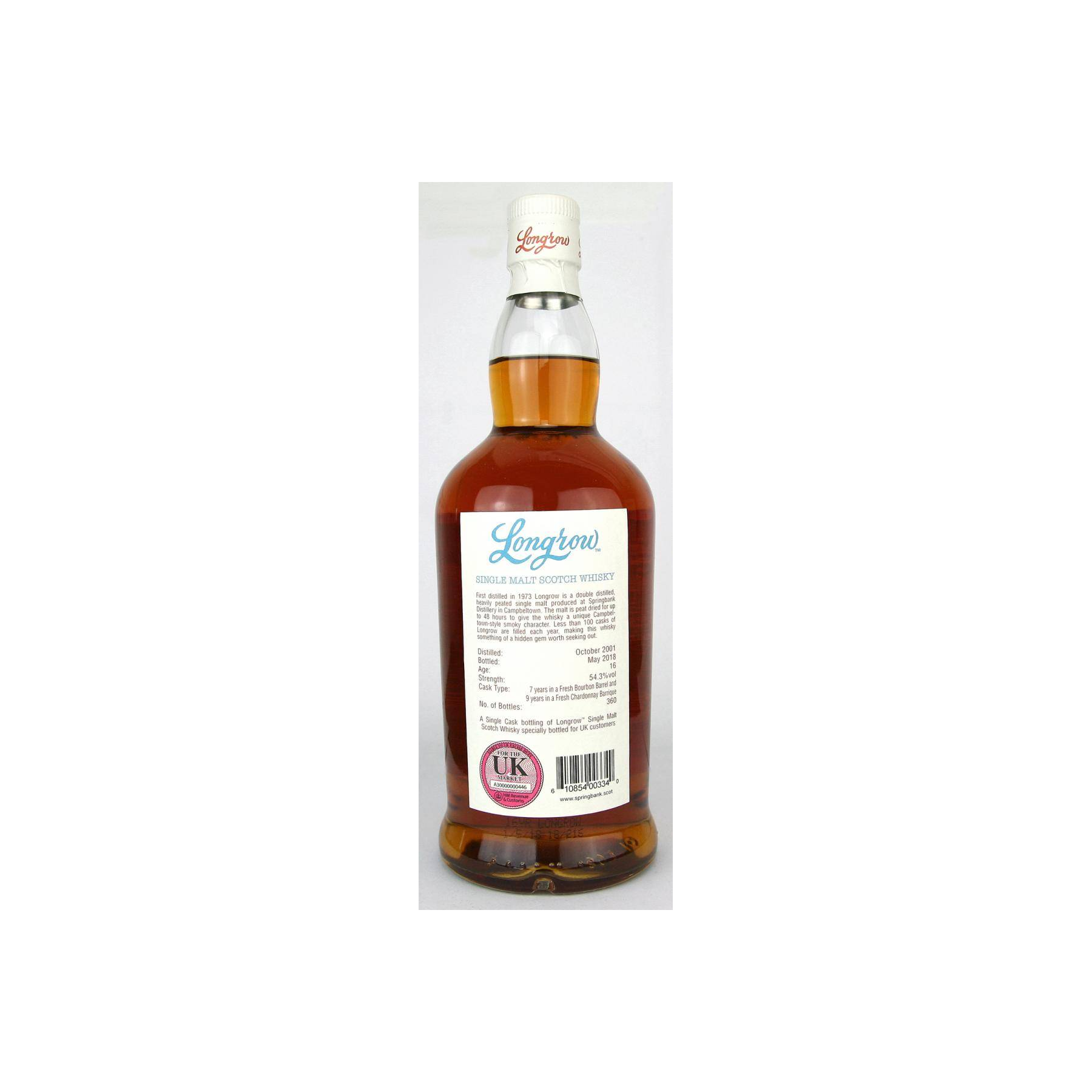 Longrow Single Cask 2001 16 Years Single Malt Whisky 2