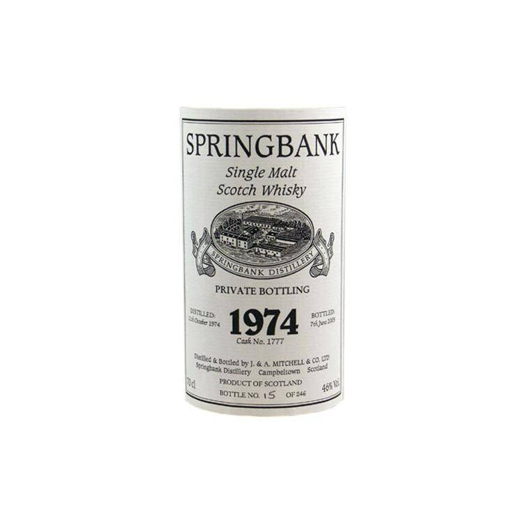 Springbank Private Bottling 1974 28 Years Single Malt Whisky 2