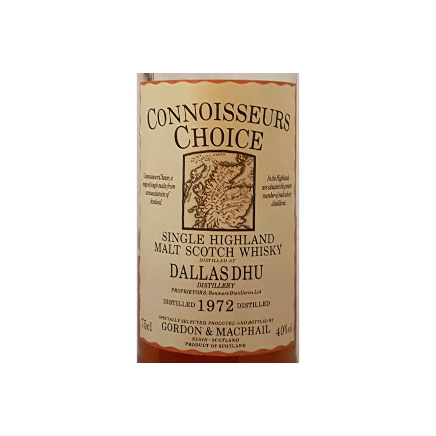 Dallas Dhu Connoisseurs Choice 1972 Single Malt Whisky