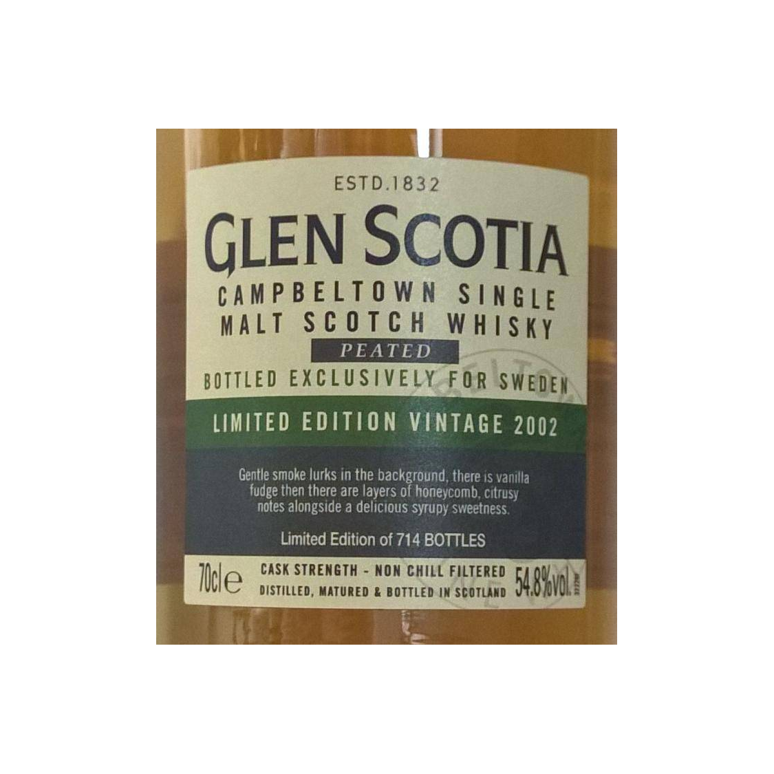 Glen Scotia 2002 15 Years Single Malt Whisky 2