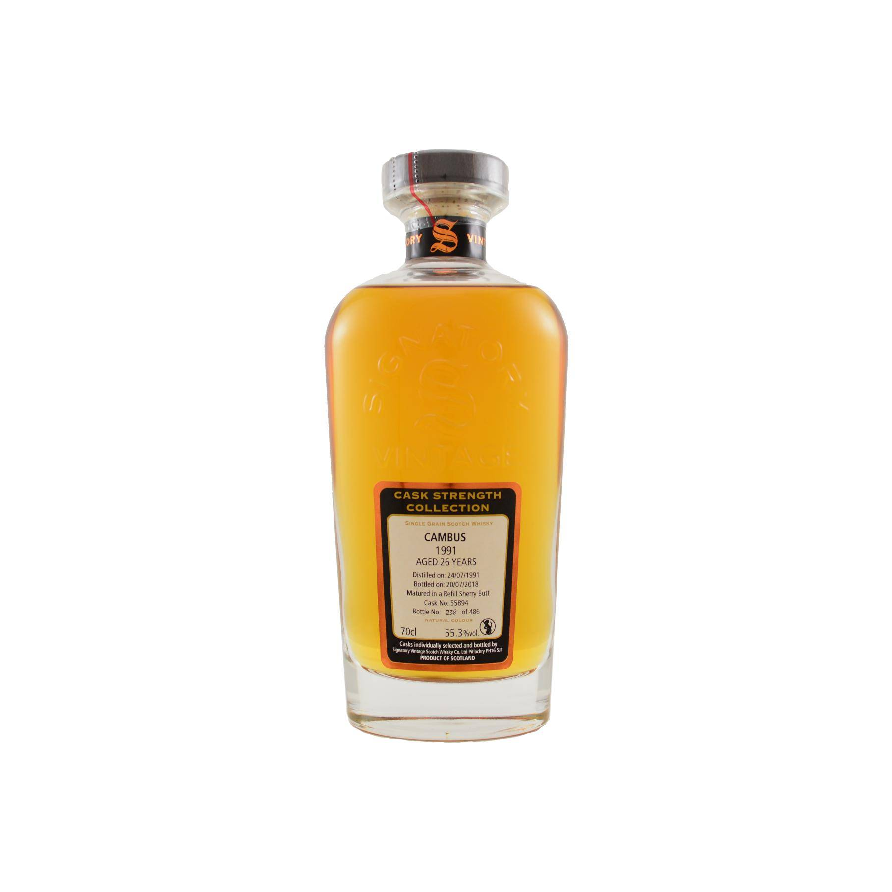 Cambus Cask Strength Collection 1991 26 Years Single Grain Whisky