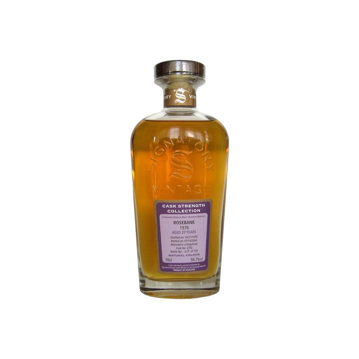 Rosebank Cask Strength Collection 1976 27 Years Single Malt Whisky