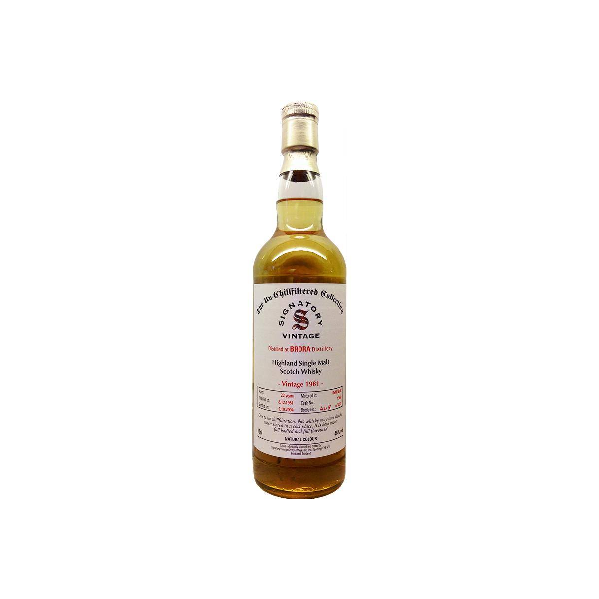 Brora The Un-Chillfiltered Collection 1981 22 Years Single Malt Whisky