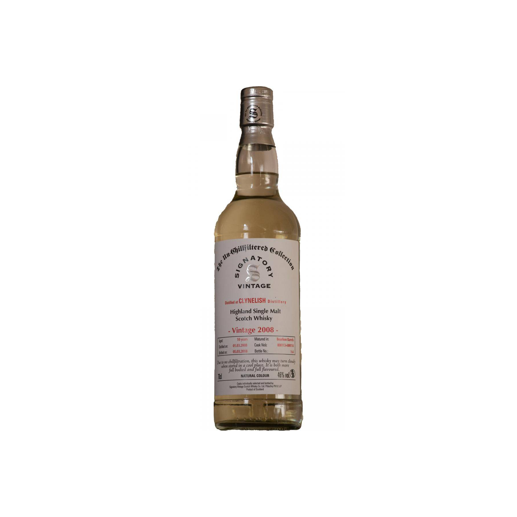 Clynelish The Un-Chillfiltered Collection 2008 10 Years Single Malt Whisky