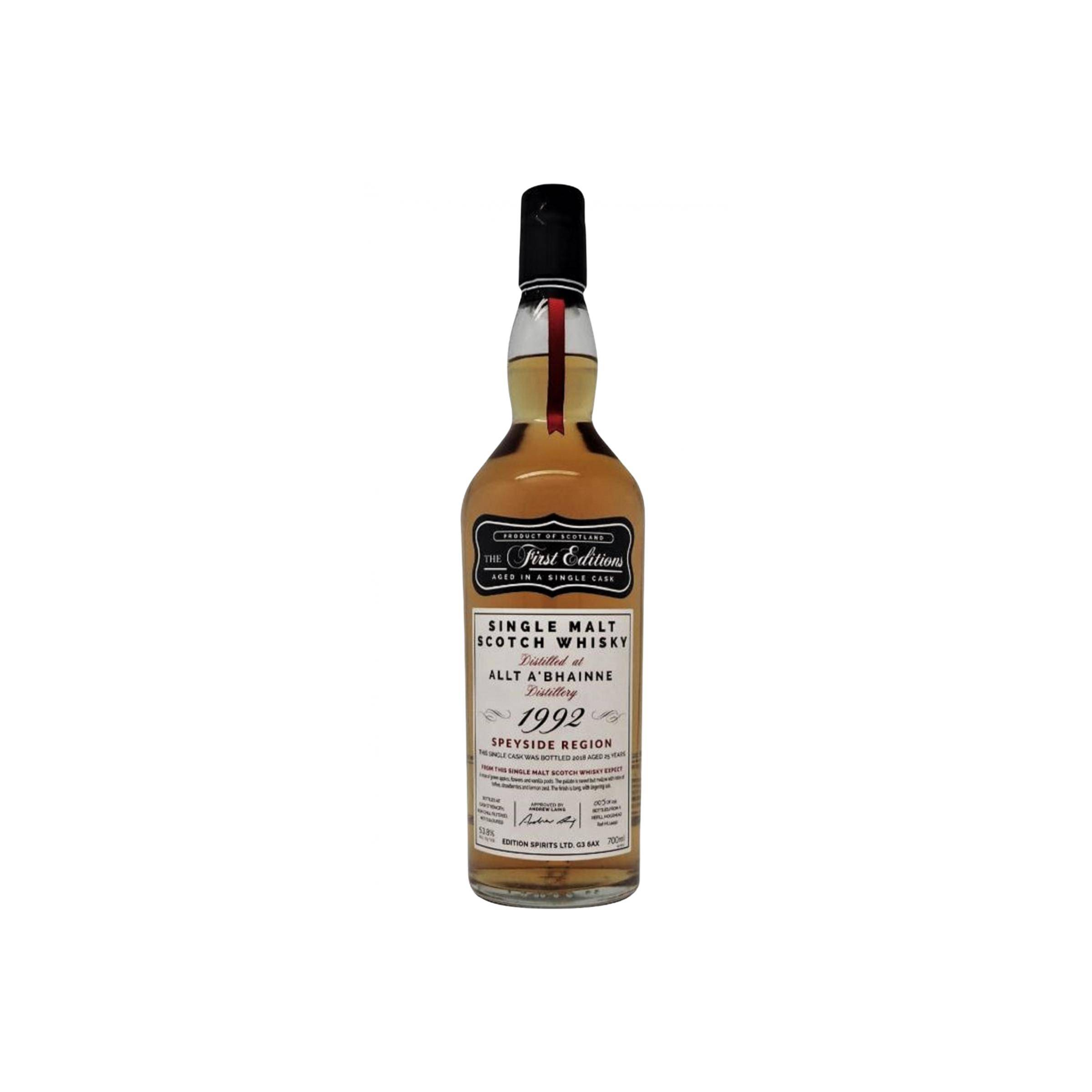 Allt-A-Bhainne The First Editions 1992 25 Years Single Malt Whisky