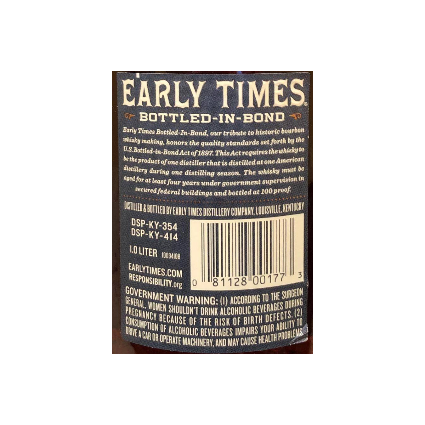 Early Times Kentucky Straight Bourbon Whisky 3