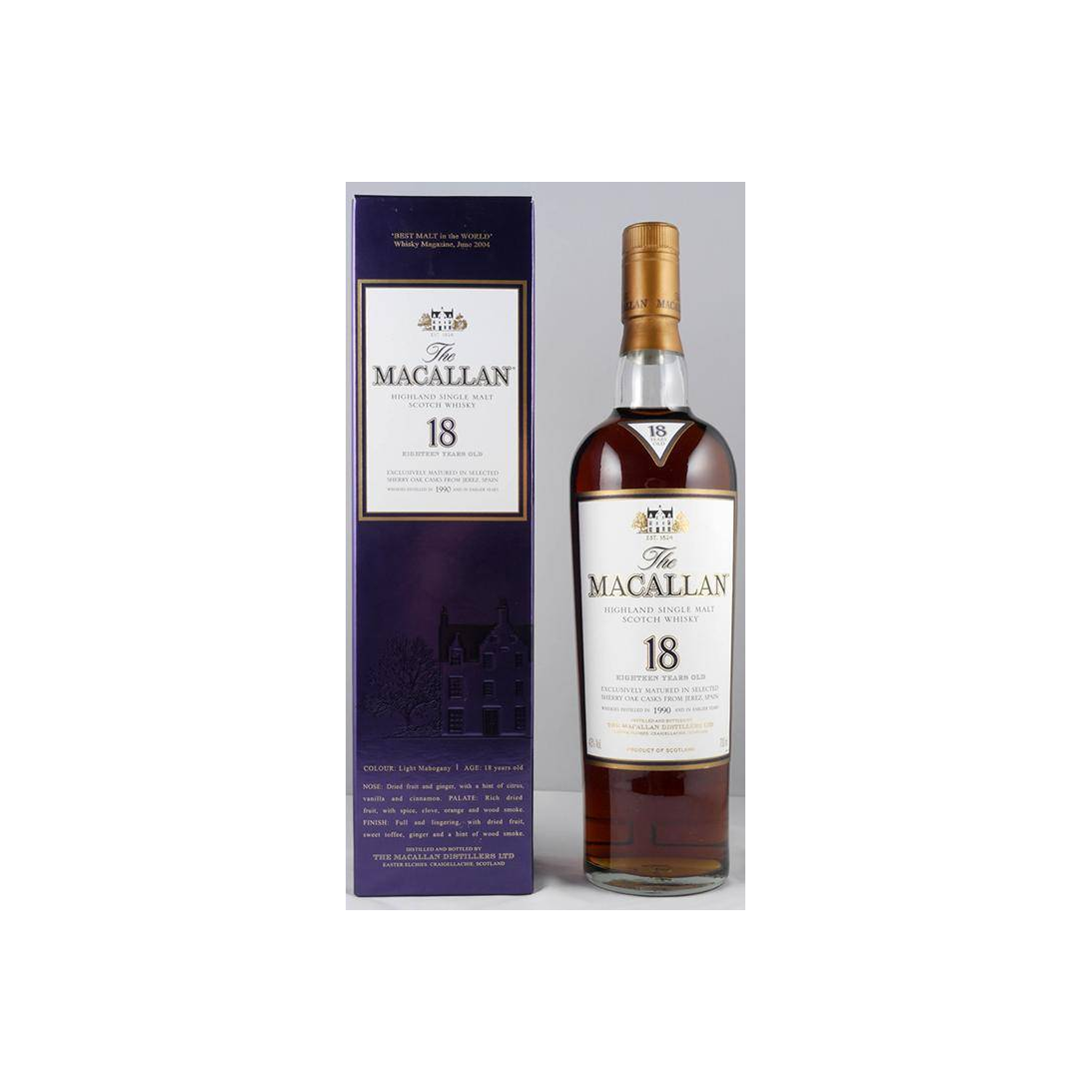 The Macallan 1990 18 Years Single Malt Whisky 2