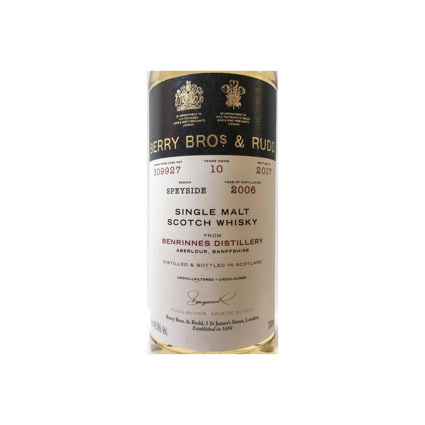 Benrinnes 2006 10 Years Single Malt Whisky 2