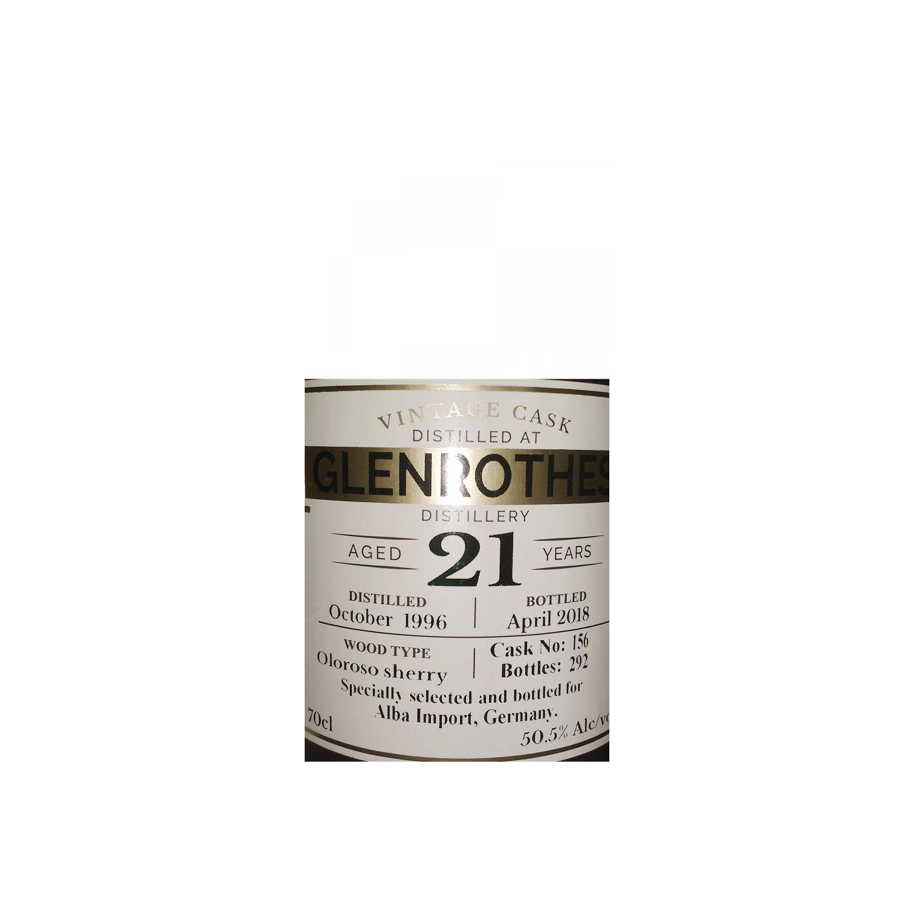 The Glenrothes 1996 21 Years Single Malt Whisky 2