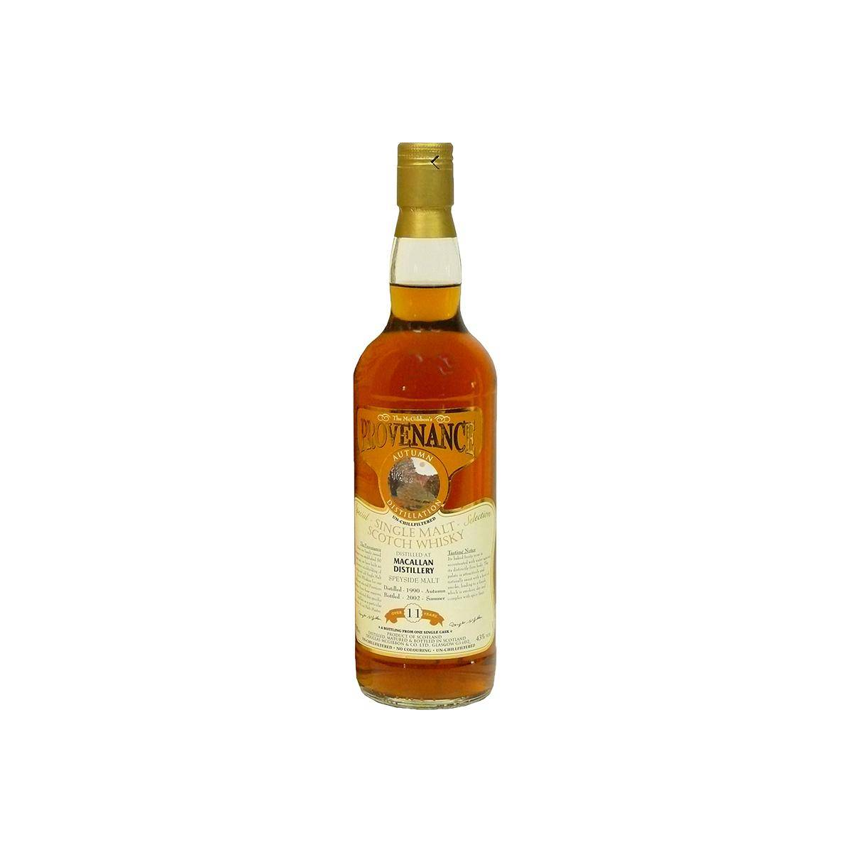 The Macallan McGibbon's Provenance 1990 11 Years Single Malt Whisky