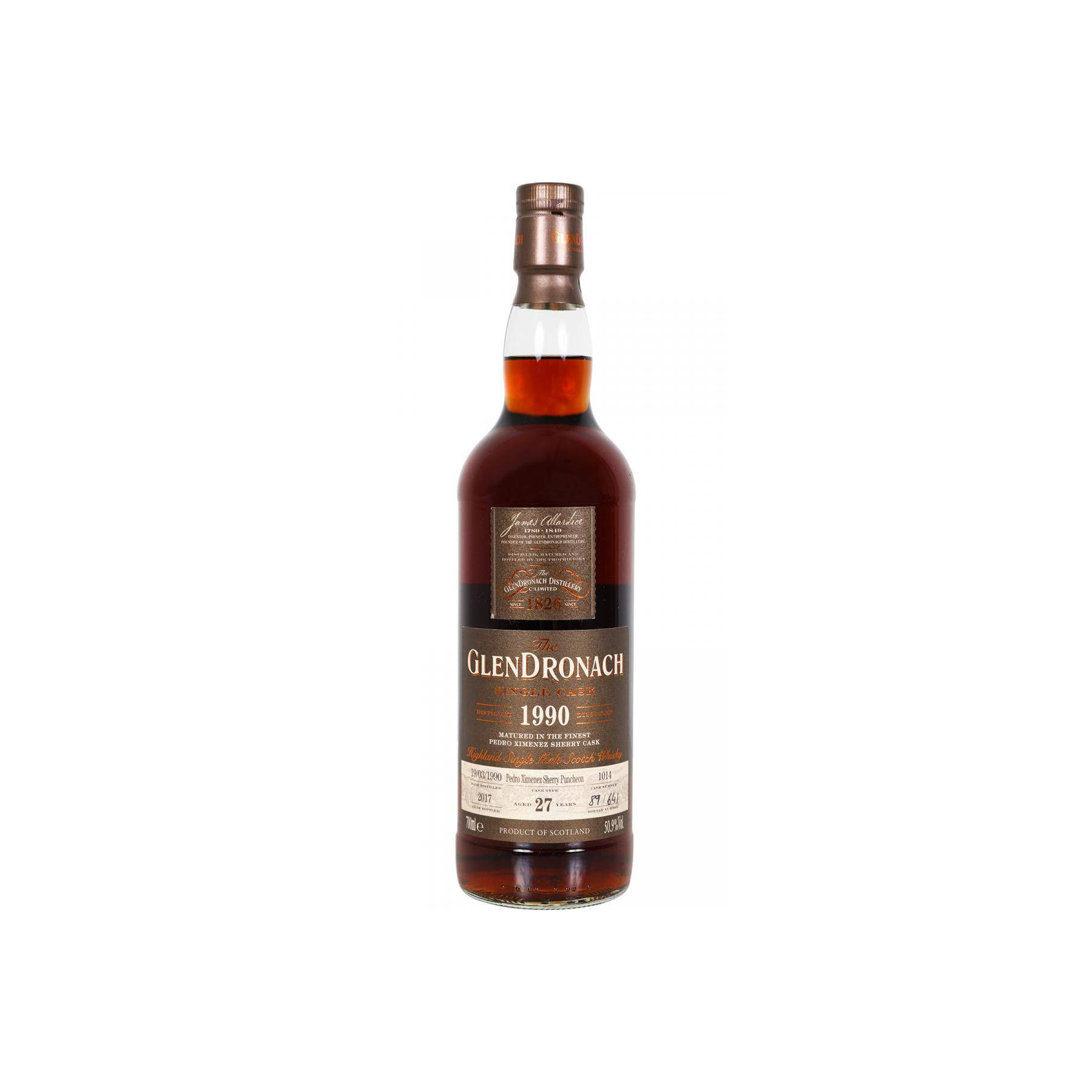 GlenDronach 1990 27 Years Single Malt Whisky