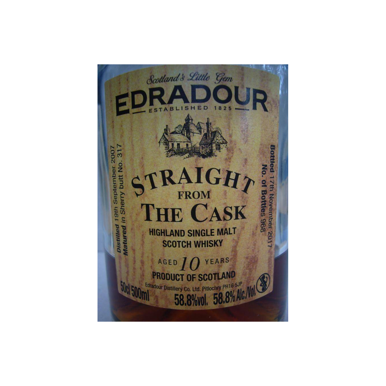 Edradour 2007 10 Years Single Malt Whisky 3
