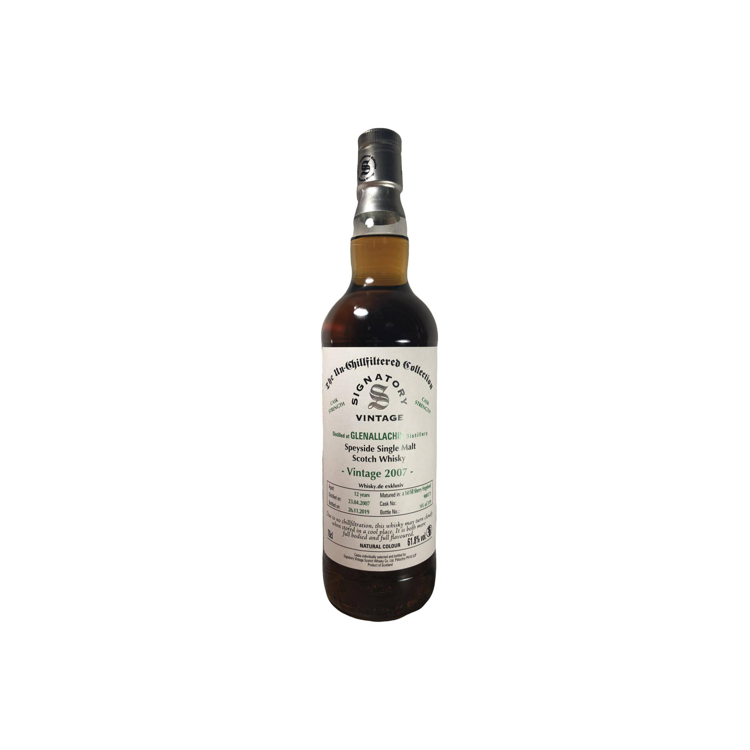 The GlenAllachie The Un-Chillfiltered Collection 2007 12 Years Single Malt Whisky