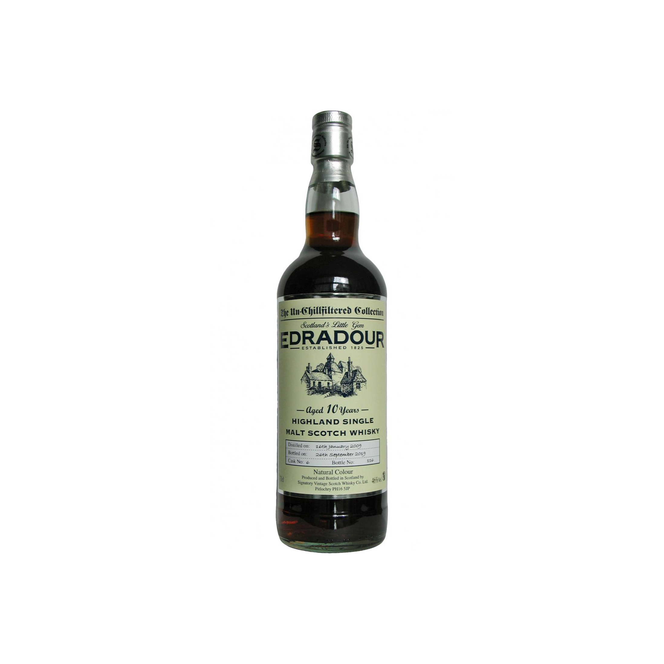 Edradour The Un-Chillfiltered Collection 2009 10 Years Single Malt Whisky