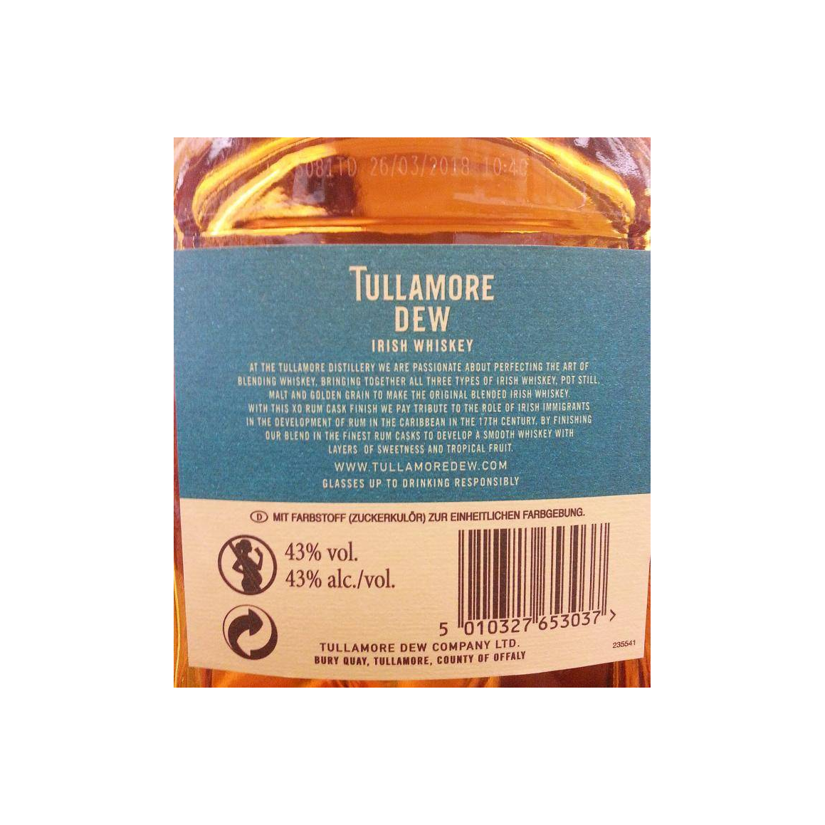 Tullamore Dew Blended Whisky 2