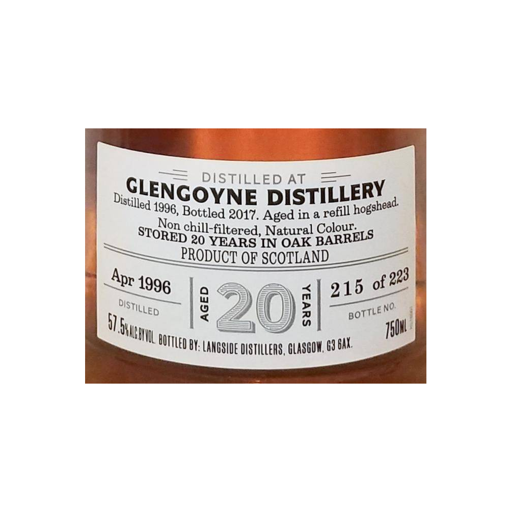 Glengoyne 1996 20 Years Single Malt Whisky 2