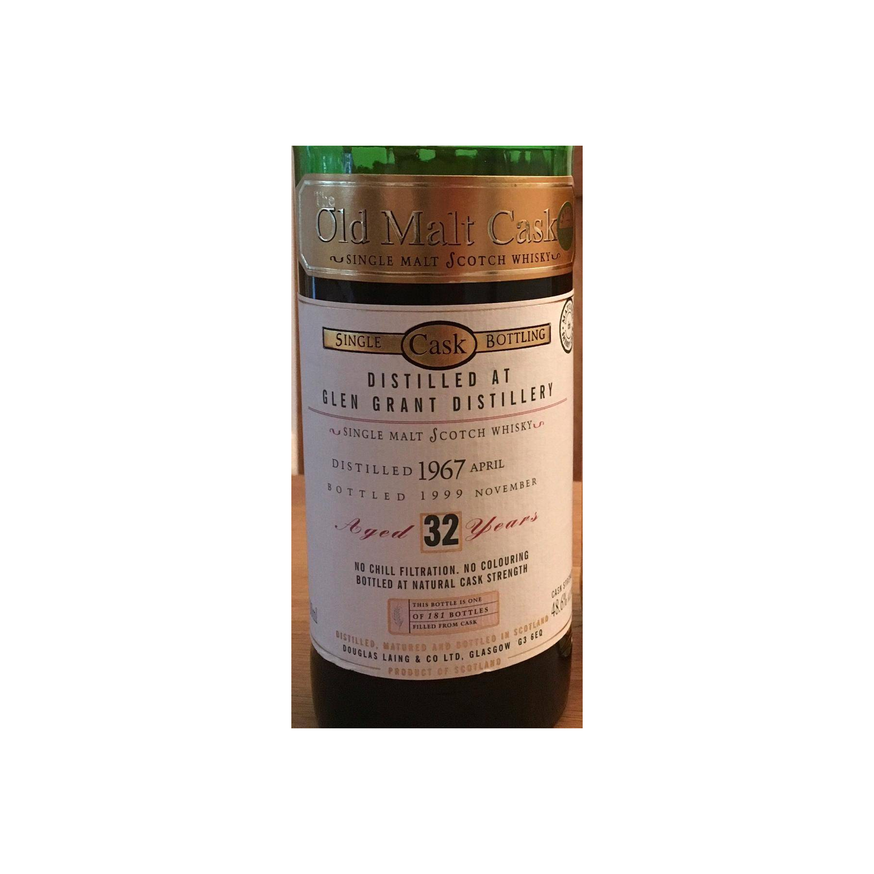 Glen Grant Old Malt Cask 1967 32 Years Single Malt Whisky 3