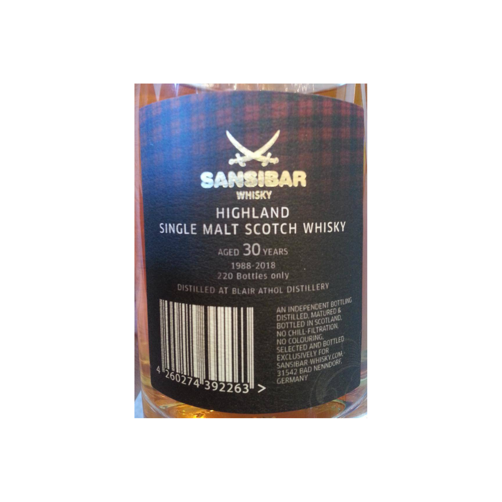 Blair Athol 1988 30 Years Single Malt Whisky 3