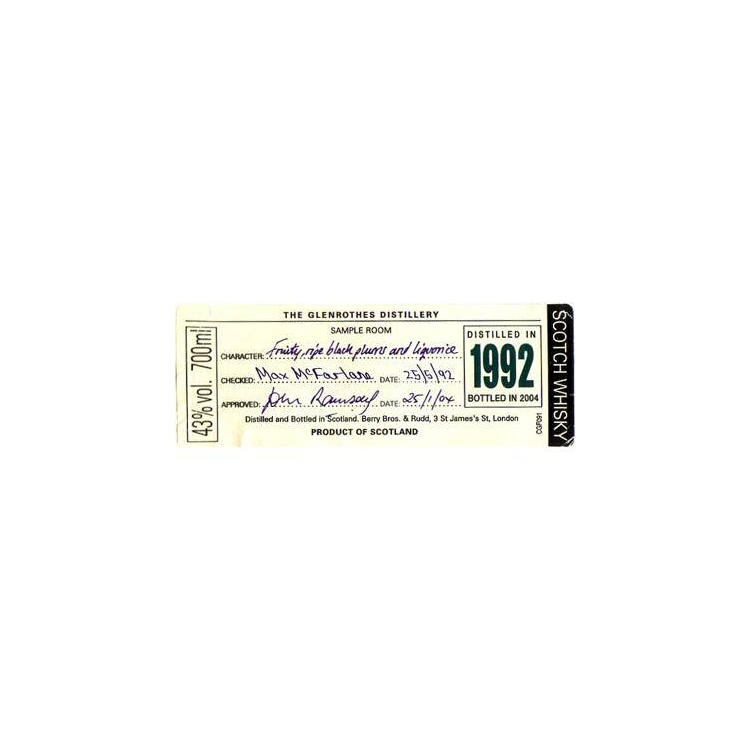 The Glenrothes 1992 12 Years Single Malt Whisky 3