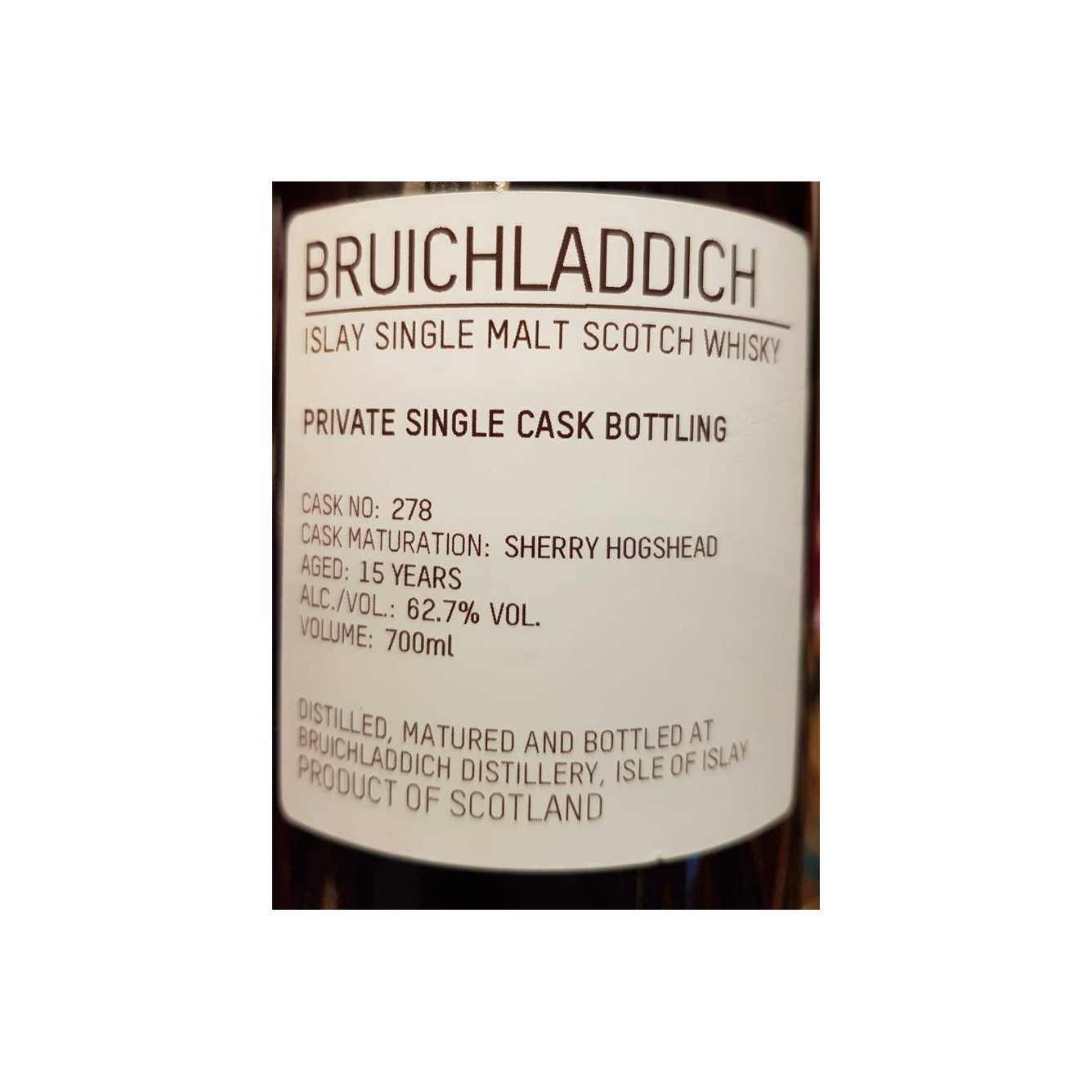 Bruichladdich 15 Years Single Malt Whisky 2