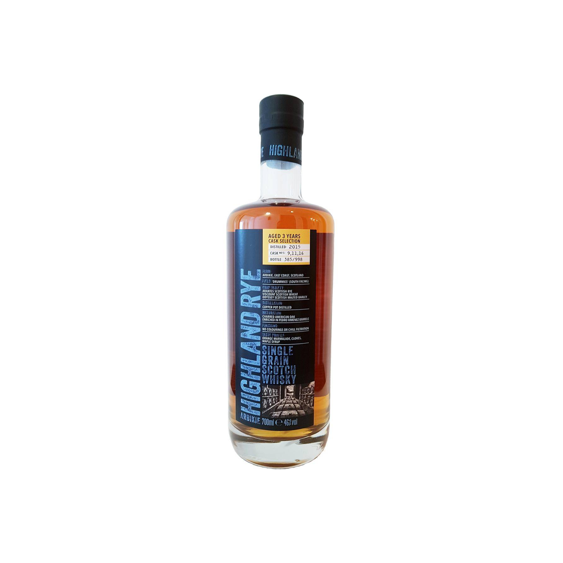 Arbikie 2015 3 Years Single Grain Whisky