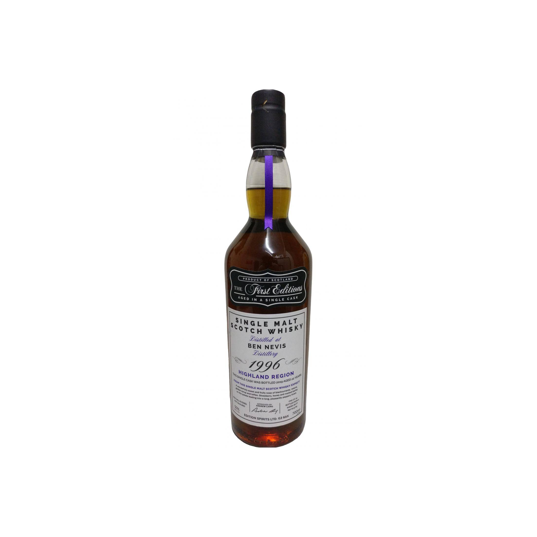 Ben Nevis The First Editions 1996 22 Years Single Malt Whisky
