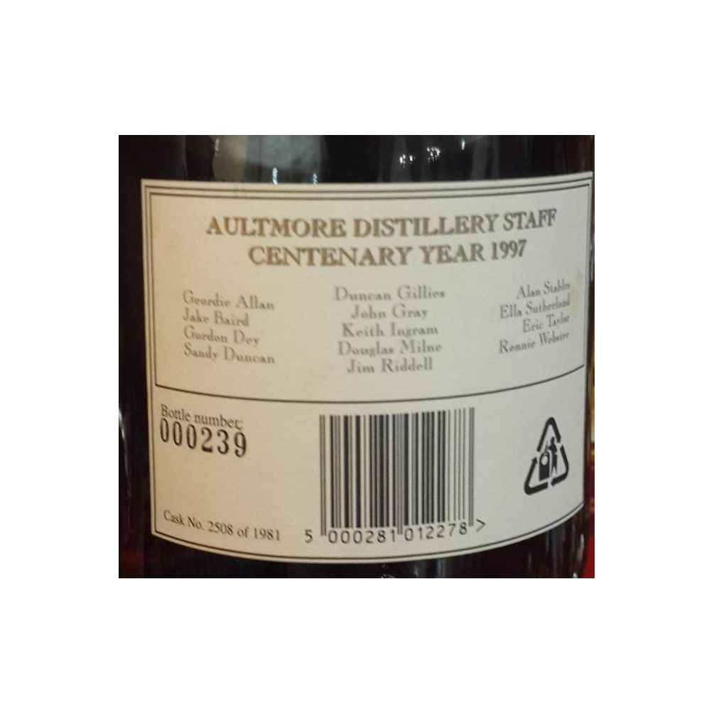 Aultmore 1981 16 Years Single Malt Whisky 2