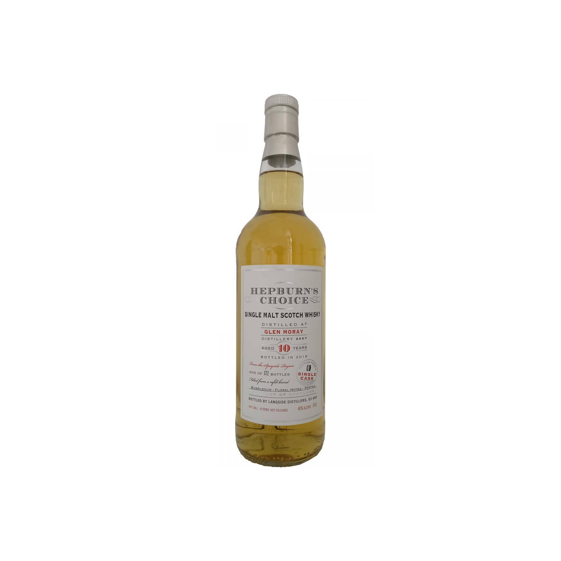Glen Moray 2007 10 Years Single Malt Whisky