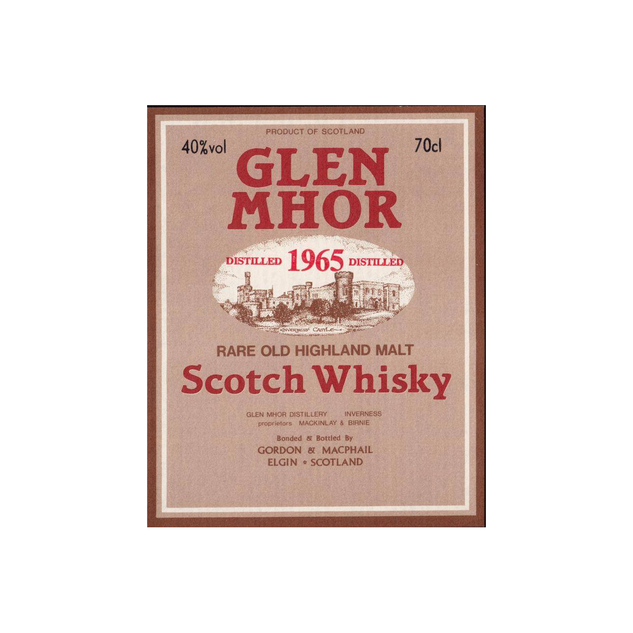 Glen Mhor Licensed Bottling 1965 31 Years Single Malt Whisky 2