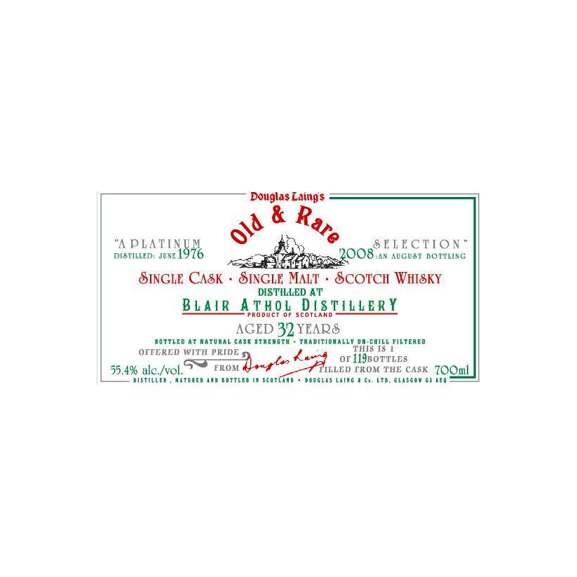 Blair Athol 1976 32 Years Single Malt Whisky
